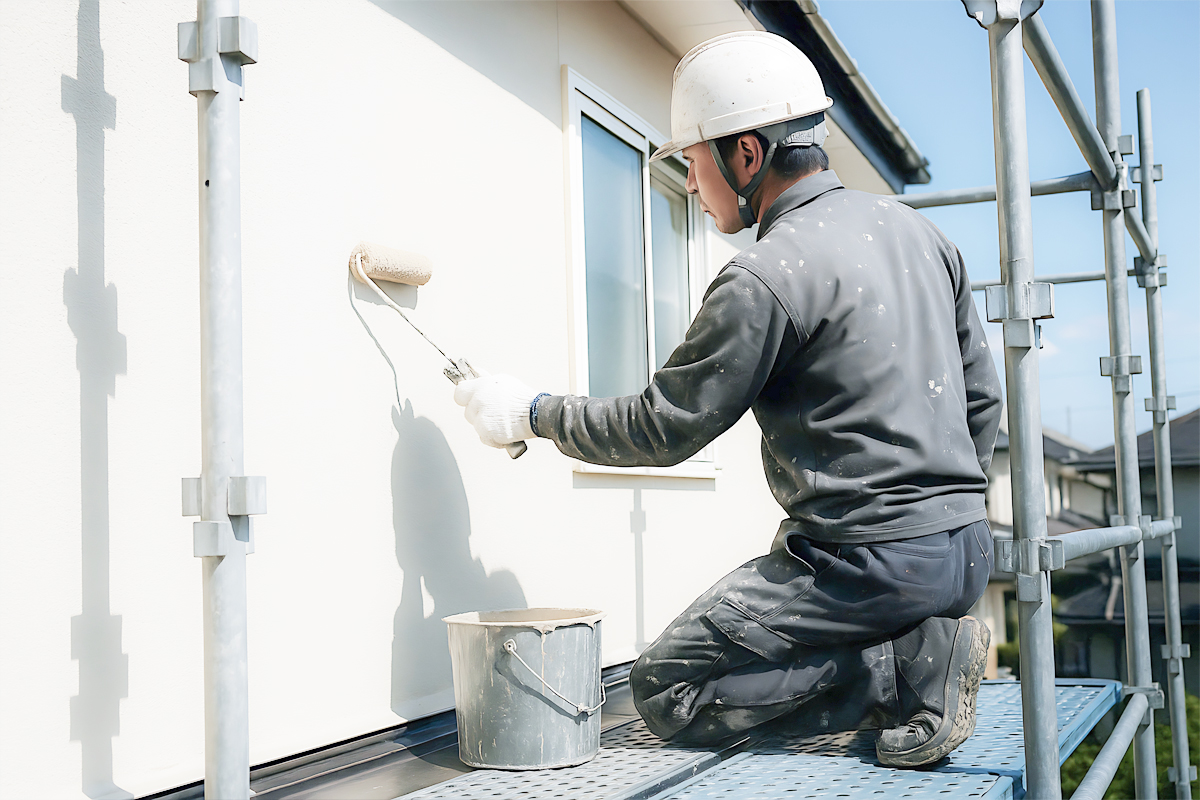 外壁を塗装する業者